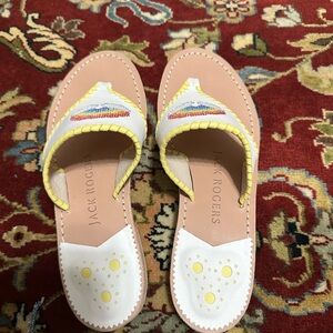 NWOT Jack Roger white sandals